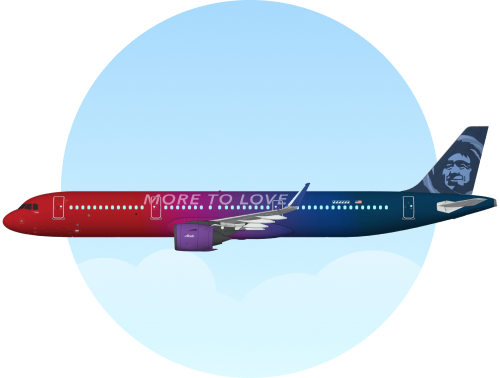 Imagen identificatoria especial de la aeronave N493AS